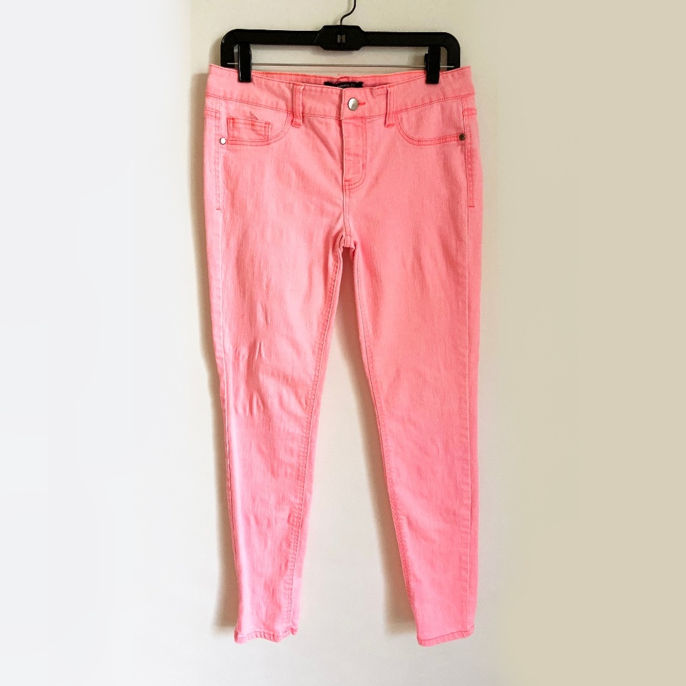 Forever 21 Neon Coral Premium Denim